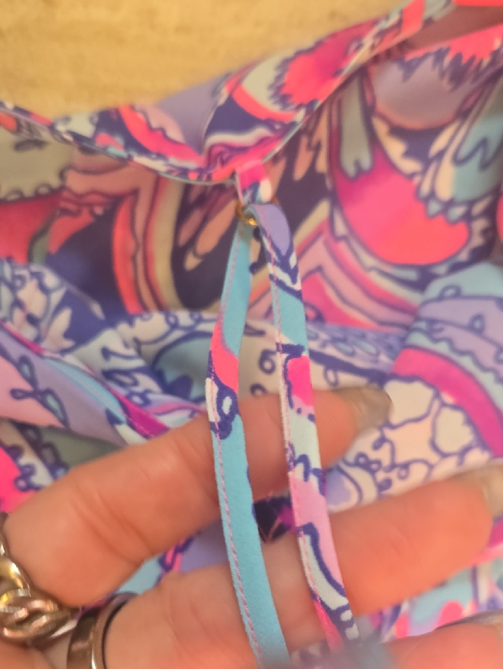 New Lilly Pulitzer Lileeze Karmen Cami Pink Tropics Mermaids Call Tank - Picture 8 of 12